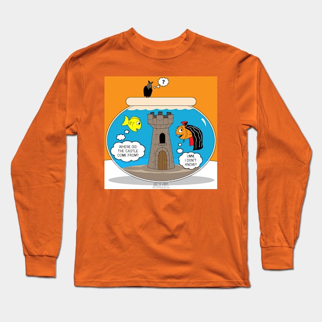 Fishbowl Halloween Castle Long Sleeve T-Shirt by OutToLunch